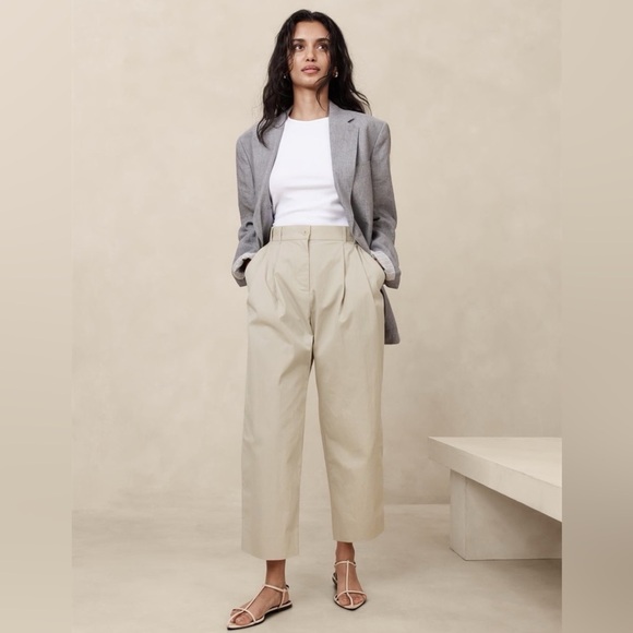 NWT! Banana Republic Avila Barrel-Leg Pant - Multiple - Picture 1 of 5